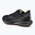 Men's running shoes Mizuno Wave Rider 28 black/silver/sunny lime 3