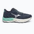 Women's running shoes Mizuno Wave Sky 8 india ink/neo silver/dusty jade green 2