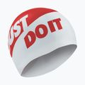 Nike Jdi Slogan red and white swimming cap NESS9164-613 4