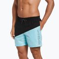 Men's Nike Block Swoosh 5" Volley swim shorts blue NESSC492-437 4