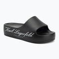 Women's flip-flops KARL LAGERFELD Kobo II Hotel Logo black eco eva