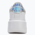 KARL LAGERFELD women's shoes Anakapri Signia white leather w/silver 6