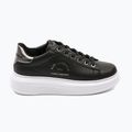 KARL LAGERFELD women's shoes Kapri Maison black leather w/silver 8