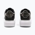 KARL LAGERFELD women's shoes Kapri Maison black leather w/silver 9