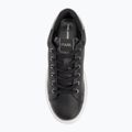 KARL LAGERFELD women's shoes Kapri Maison black leather w/silver 5