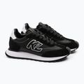 KARL LAGERFELD women's shoes Kairo Kl Sidetrim black leather/textille 2