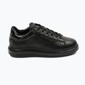 KARL LAGERFELD men's Kapri Monogram Emboss black leather/mono shoes