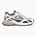 KARL LAGERFELD women's shoes Orion Sidetrim black leather/textile w/white