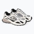 KARL LAGERFELD women's shoes Orion Sidetrim black leather/textile w/white 2