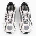 KARL LAGERFELD women's shoes Orion Sidetrim black leather/textile w/white 4