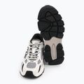 KARL LAGERFELD women's shoes Orion Sidetrim black leather/textile w/white 5