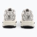 KARL LAGERFELD women's shoes Orion Sidetrim white leather/textile w/silver 3