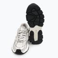 KARL LAGERFELD women's shoes Orion Sidetrim white leather/textile w/silver 5