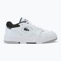 Men's Lacoste Lineshot Contrasted Collar Leather white/black shoes 2