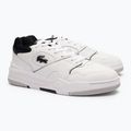 Men's Lacoste Lineshot Contrasted Collar Leather white/black shoes 8