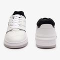 Men's Lacoste Lineshot Contrasted Collar Leather white/black shoes 11