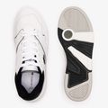 Men's Lacoste Lineshot Contrasted Collar Leather white/black shoes 12