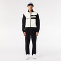 Men's Lacoste Lineshot Contrasted Collar Leather white/black shoes 15