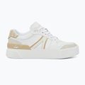 Lacoste women's shoes L002 Evo Monograms white / light brown 9