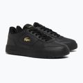 Women's shoes Lacoste Court Ace Leather black/gold 2