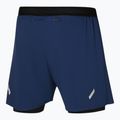 Men's running shorts Mizuno Tech Light 5.5" 2IN1 estate blue 2