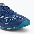 Men's tennis shoes Mizuno Wave Exceed Tour 6 CC bellwether blue/ white/ fjord blue 7