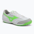 Men's football boots Mizuno Morelia Sala Pro TF white/neon green/galaxy silver