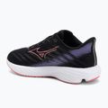 Children's running shoes Mizuno Enerzy Rider Jr black/camelliarose/ paisleypurple 3