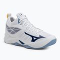 Volleyball shoes Mizuno Wave Dimension Mid white/bellwether blue/belairblu
