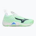 Mizuno Wave Momentum 3 volleyball shoes neo mint/black/frontier blue 2