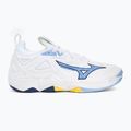 Mizuno Wave Momentum 3 volleyball shoes white/bellwether blue/bel air blue 2