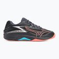 Mizuno Thunder Blade Z volleyball shoes black/neon flame/peacock blue 2