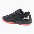 Mizuno Thunder Blade Z volleyball shoes black/neon flame/peacock blue 3
