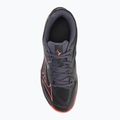 Mizuno Thunder Blade Z volleyball shoes black/neon flame/peacock blue 5