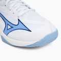 Mizuno Thunder Blade Z volleyball shoes white/bellwether blue/bel air blue 7