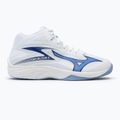 Mizuno Thunder Blade Z Mid volleyball shoes white/bellwether blue/bel air blue 2