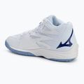 Mizuno Thunder Blade Z Mid volleyball shoes white/bellwether blue/bel air blue 3