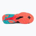 Volleyball shoes Mizuno Wave Lightning Z8 Mid black/neon flame/peacock blue 4