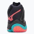 Volleyball shoes Mizuno Wave Lightning Z8 Mid black/neon flame/peacock blue 6
