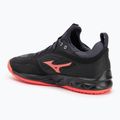 Volleyball shoes Mizuno Wave Luminous 3 black/neon flame/peacock blue 3