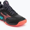 Volleyball shoes Mizuno Wave Luminous 3 black/neon flame/peacock blue 7