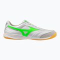 Men's football boots Mizuno Morelia Sala Pro IN white/neon green/galaxy silver