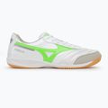 Men's football boots Mizuno Morelia Sala Elite IN white/neon green/galaxy silver 2