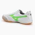 Men's football boots Mizuno Morelia Sala Elite IN white/neon green/galaxy silver 3
