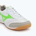 Men's football boots Mizuno Morelia Sala Elite IN white/neon green/galaxy silver 7