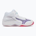 Women's volleyball shoes Mizuno Thunder Blade Z Mid white/violet indigo/camellaros 2