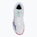 Women's volleyball shoes Mizuno Thunder Blade Z Mid white/violet indigo/camellaros 5