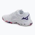 Women's volleyball shoes Mizuno Wave Lightning Z8 white/violet indigo/camelliaros 3
