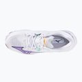 Women's volleyball shoes Mizuno Wave Lightning Z8 white/violet indigo/camelliaros 11