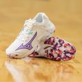 Women's volleyball shoes Mizuno Wave Lightning Z8 white/violet indigo/camelliaros 13